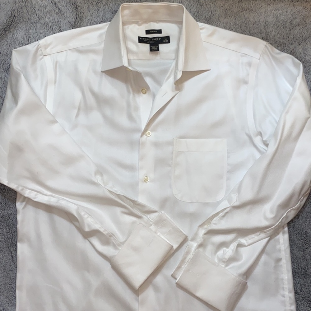 Pronto Uomo White Dress Shirt - Picture 4 of 5